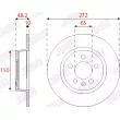 Jeu de 2 disques de frein arrière JURID 563255JC - Visuel 2