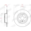 Jeu de 2 disques de frein arrière JURID 563264JC - Visuel 2