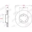 Jeu de 2 disques de frein avant JURID 563275JC - Visuel 2