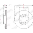 Jeu de 2 disques de frein avant JURID 563275JC - Visuel 3
