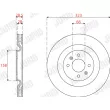 Jeu de 2 disques de frein avant JURID 563276JC - Visuel 2