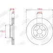 Jeu de 2 disques de frein avant JURID 563278JC - Visuel 2