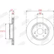 Jeu de 2 disques de frein avant JURID 563279JC - Visuel 3