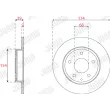 Jeu de 2 disques de frein arrière JURID 563286JC - Visuel 2