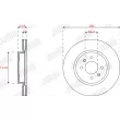 Jeu de 2 disques de frein avant JURID 563316JC - Visuel 2