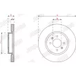 Jeu de 2 disques de frein avant JURID 563316JC - Visuel 3