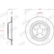 Jeu de 2 disques de frein arrière JURID 563318JC - Visuel 2