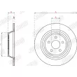 Jeu de 2 disques de frein arrière JURID 563318JC - Visuel 3