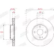 Jeu de 2 disques de frein avant JURID 563324JC - Visuel 2