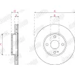 Jeu de 2 disques de frein avant JURID 563324JC - Visuel 3