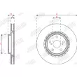Jeu de 2 disques de frein avant JURID 563460JC - Visuel 3