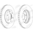 Jeu de 2 disques de frein avant JURID 569165J - Visuel 2