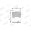 Jeu de 4 plaquettes de frein avant JURID 571261J - Visuel 1