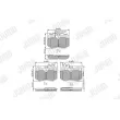 Jeu de 4 plaquettes de frein avant JURID 571320J - Visuel 1