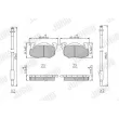 Jeu de 4 plaquettes de frein avant JURID 571525J - Visuel 1