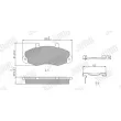 Jeu de 4 plaquettes de frein avant JURID 571745J - Visuel 2
