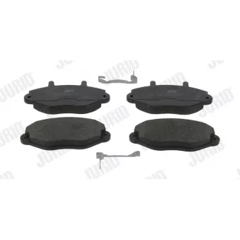 Jeu de 4 plaquettes de frein avant JURID 571746J