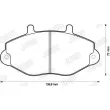 Jeu de 4 plaquettes de frein avant JURID 571746J - Visuel 2