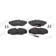 Jeu de 4 plaquettes de frein avant JURID 571839J - Visuel 1