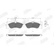 Jeu de 4 plaquettes de frein avant JURID 571840J - Visuel 2