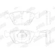 Jeu de 4 plaquettes de frein avant JURID 571880J - Visuel 2
