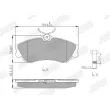 Jeu de 4 plaquettes de frein avant JURID 571966J - Visuel 3