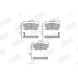 Jeu de 4 plaquettes de frein avant JURID 572166J - Visuel 1