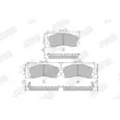 Jeu de 4 plaquettes de frein avant JURID 572275J - Visuel 1