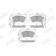 Jeu de 4 plaquettes de frein avant JURID 572281J - Visuel 1