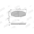Jeu de 4 plaquettes de frein avant JURID 572361J - Visuel 1