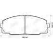 Jeu de 4 plaquettes de frein avant JURID 572367J - Visuel 2