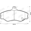 Jeu de 4 plaquettes de frein avant JURID 572411J - Visuel 2