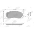 Jeu de 4 plaquettes de frein avant JURID 572419J - Visuel 1