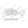 Jeu de 4 plaquettes de frein avant JURID 572441J - Visuel 1