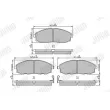 Jeu de 4 plaquettes de frein avant JURID 572442J - Visuel 2