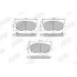Jeu de 4 plaquettes de frein avant JURID 572444J - Visuel 1