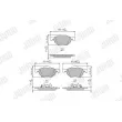 Jeu de 4 plaquettes de frein avant JURID 572480J - Visuel 1