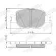 Jeu de 4 plaquettes de frein avant JURID 572517J - Visuel 1