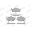 Jeu de 4 plaquettes de frein avant JURID 572526J - Visuel 1