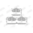 Jeu de 4 plaquettes de frein avant JURID 572551J - Visuel 1