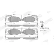 Jeu de 4 plaquettes de frein avant JURID 572564J - Visuel 2