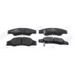 Jeu de 4 plaquettes de frein avant JURID 572585J - Visuel 1