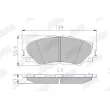 Jeu de 4 plaquettes de frein avant JURID 572598J - Visuel 1