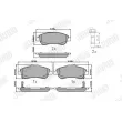 Jeu de 4 plaquettes de frein avant JURID 572605J - Visuel 1