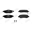 Jeu de 4 plaquettes de frein avant JURID 572605J - Visuel 2