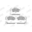 Jeu de 4 plaquettes de frein avant JURID 572619J - Visuel 2