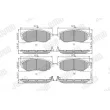 Jeu de 4 plaquettes de frein avant JURID 572638J - Visuel 1
