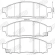 Jeu de 4 plaquettes de frein avant JURID 572646J - Visuel 2