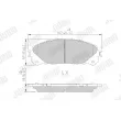 Jeu de 4 plaquettes de frein avant JURID 572655J - Visuel 1