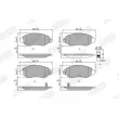 Jeu de 4 plaquettes de frein avant JURID 573015J - Visuel 1